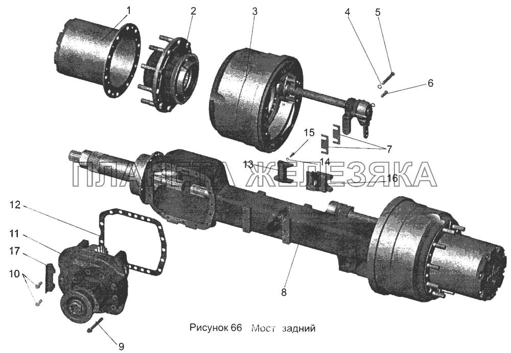 Мост задний 103-2400012 МАЗ-103