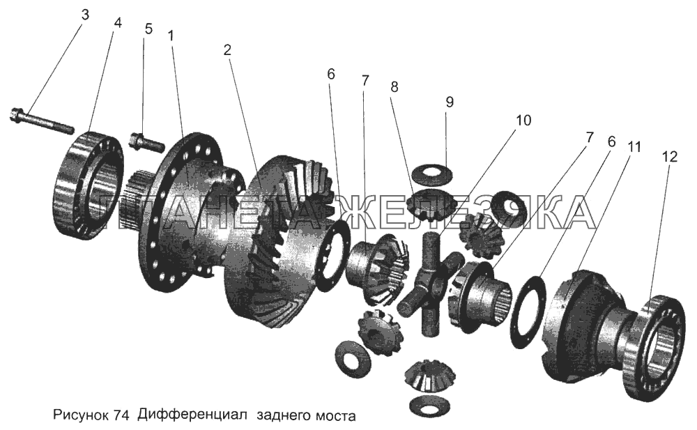 Дифференциал заднего моста 103-2403010 МАЗ-103