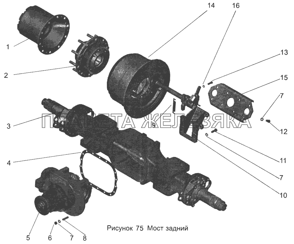 Мост задний 104-2400012 МАЗ-103