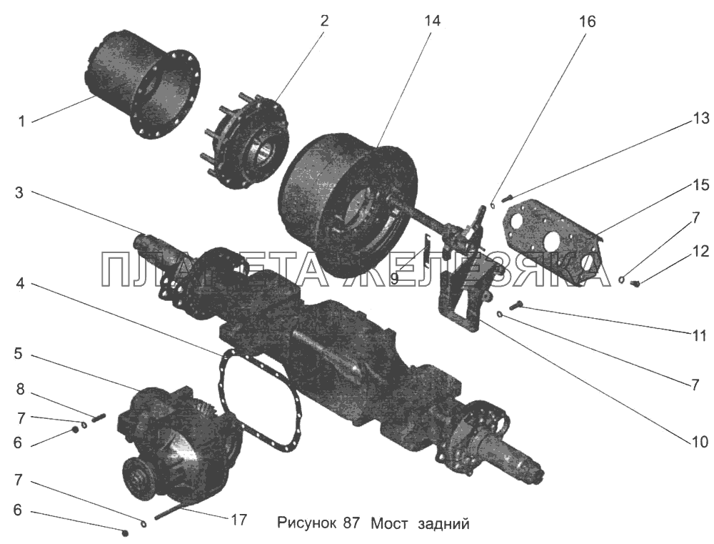 Мост задний 152-2400012 МАЗ-103