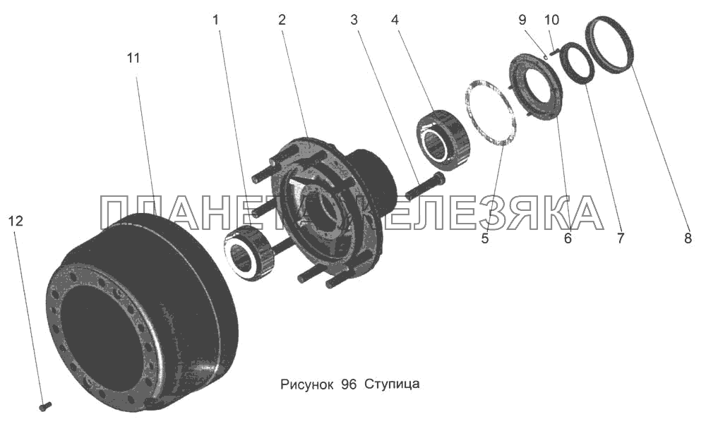 Ступица 54326-3103006 МАЗ-103