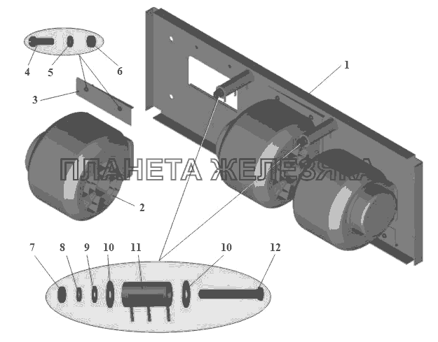 Блок вентиляторный 103-8101446 до 2007г. МАЗ-104 (2011)