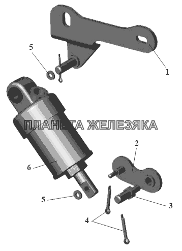 Цилиндр останова двигателя 5336-3570004 МАЗ-104 (2011)