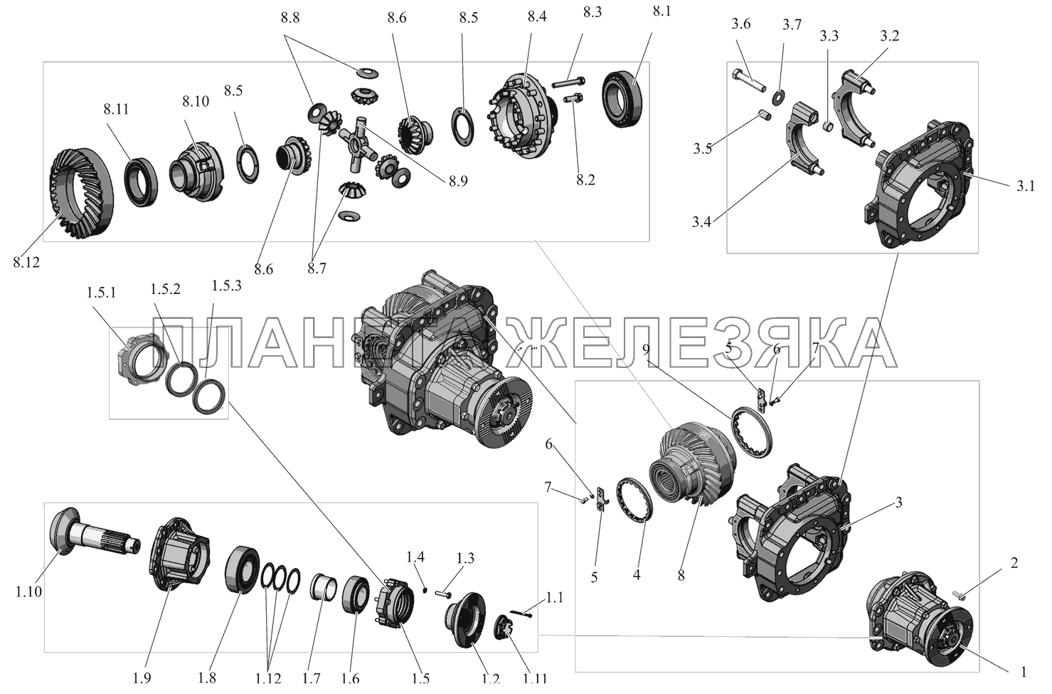 Редуктор ведущего моста МАЗ-105 (2011)