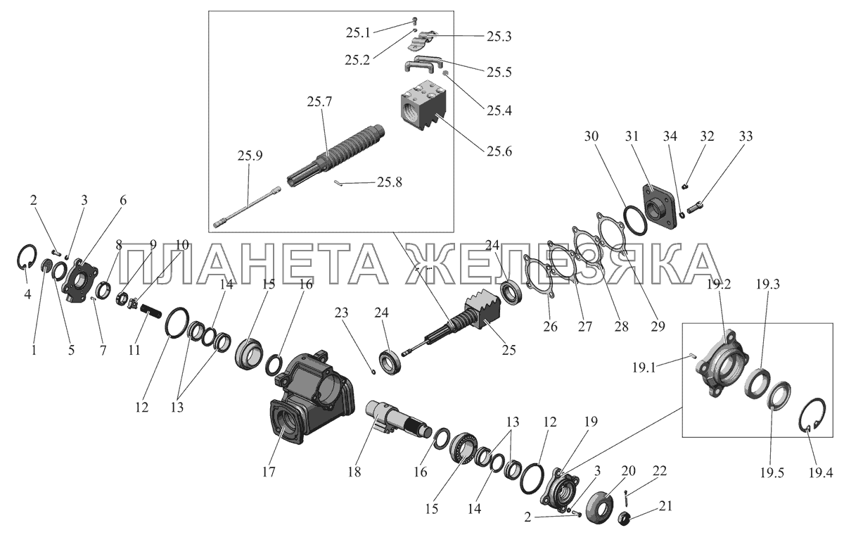 Механизм рулевой 64229-3401005-01 МАЗ-105 (2011)
