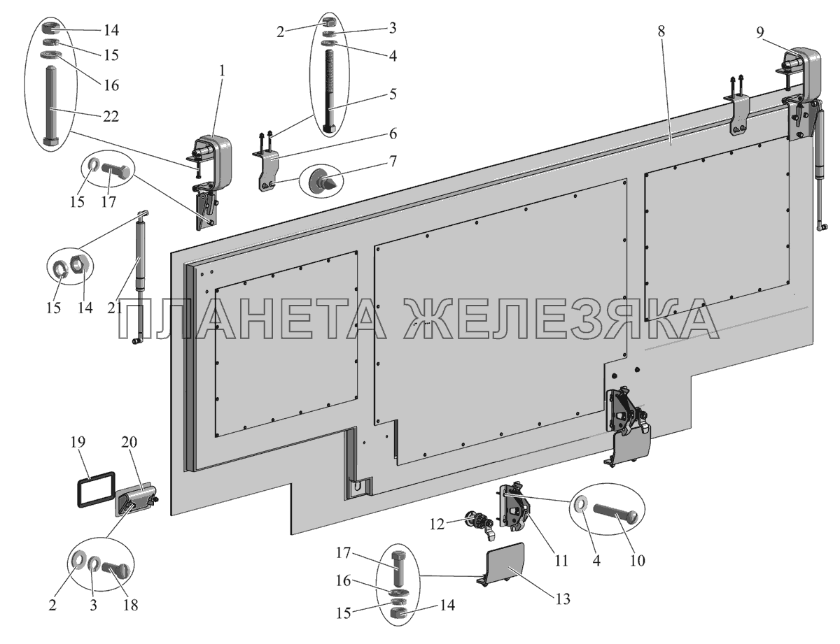 Установка крышки люка моторного отсека МАЗ-107 (2011)