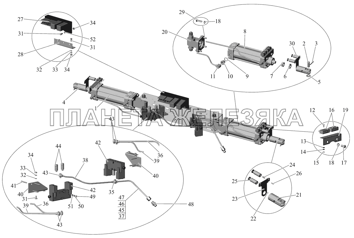 Привод дверей 103-6108201 МАЗ-107 (2011)