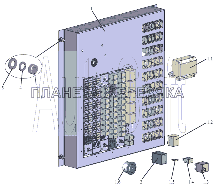 Установка блока коммутации МАЗ-203