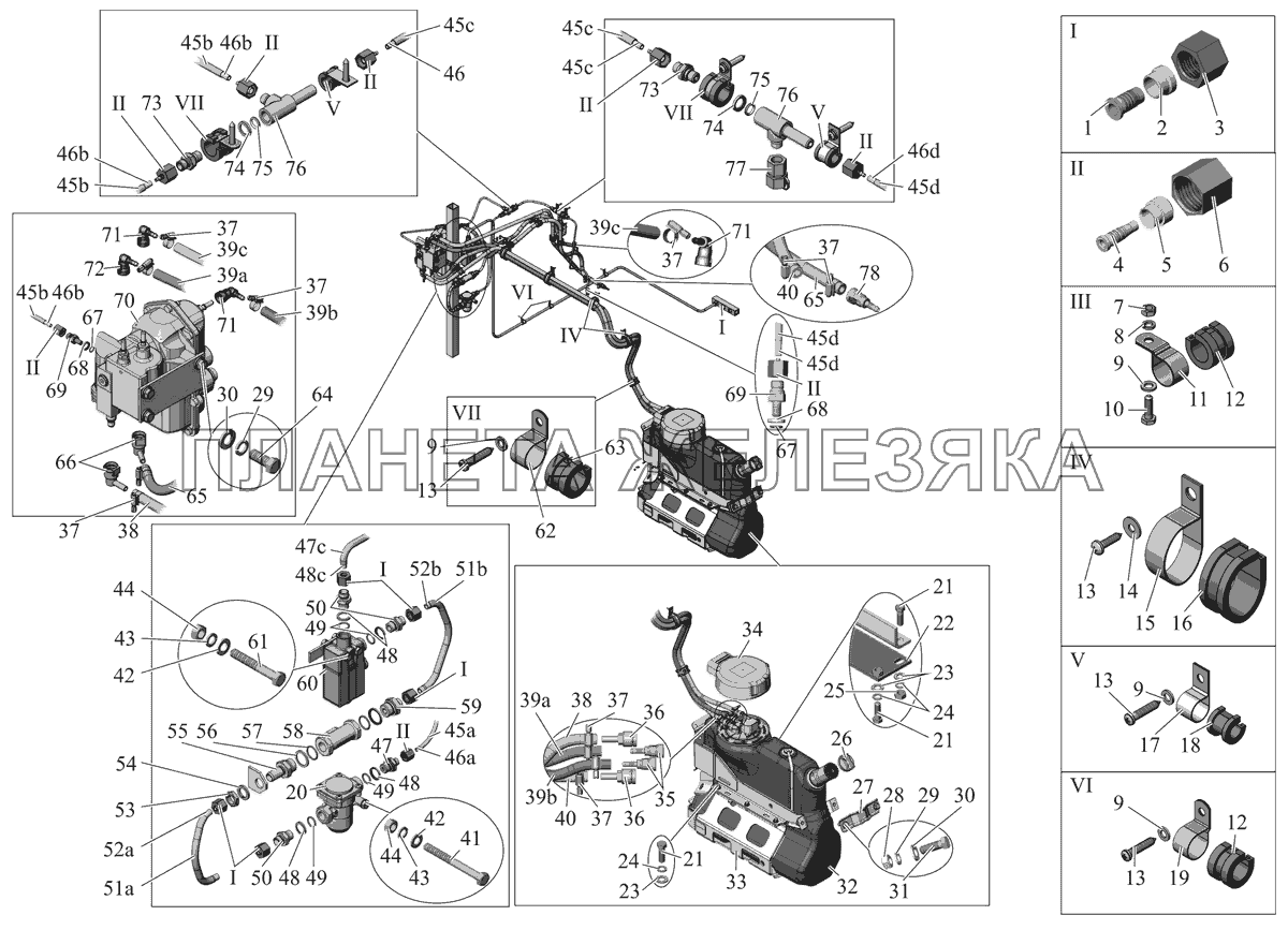 Установка системы подавления таксичности отработавших газов 206068-1402001 МАЗ-206/226