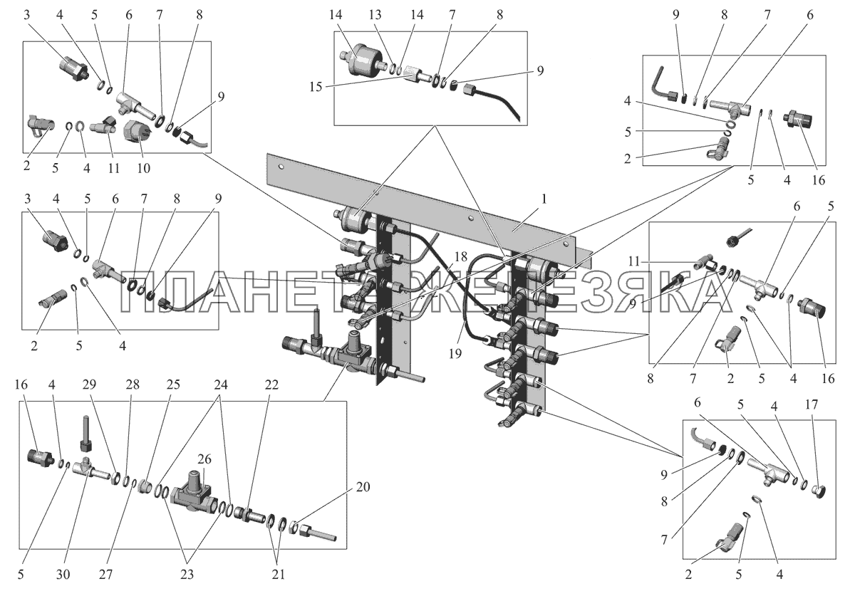 Блок диагностики 203065-3515003 МАЗ-206/226