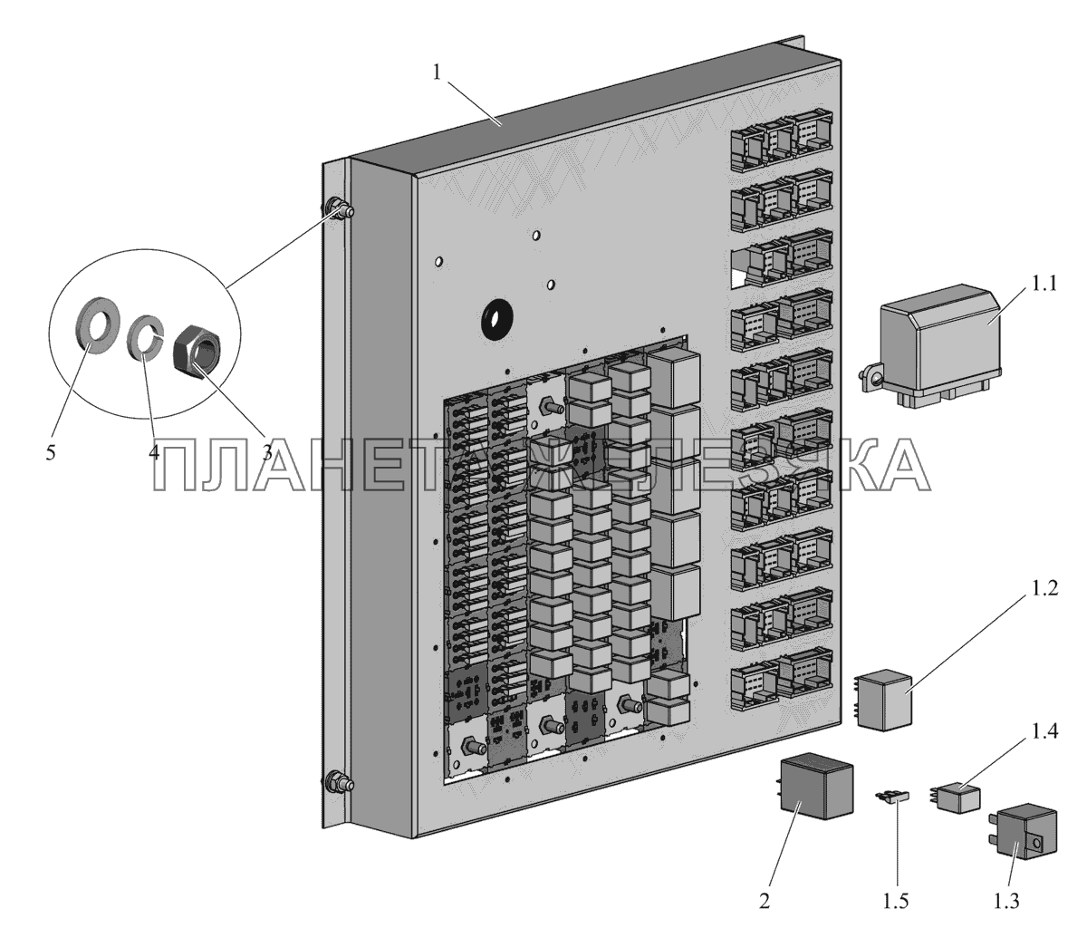 Установка блока коммутации 206065-3700010 МАЗ-206/226