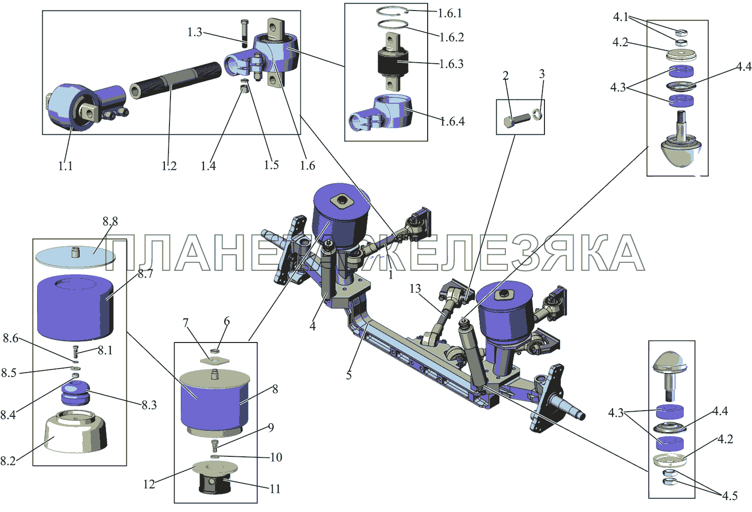 Пневмоподушка маз 5440