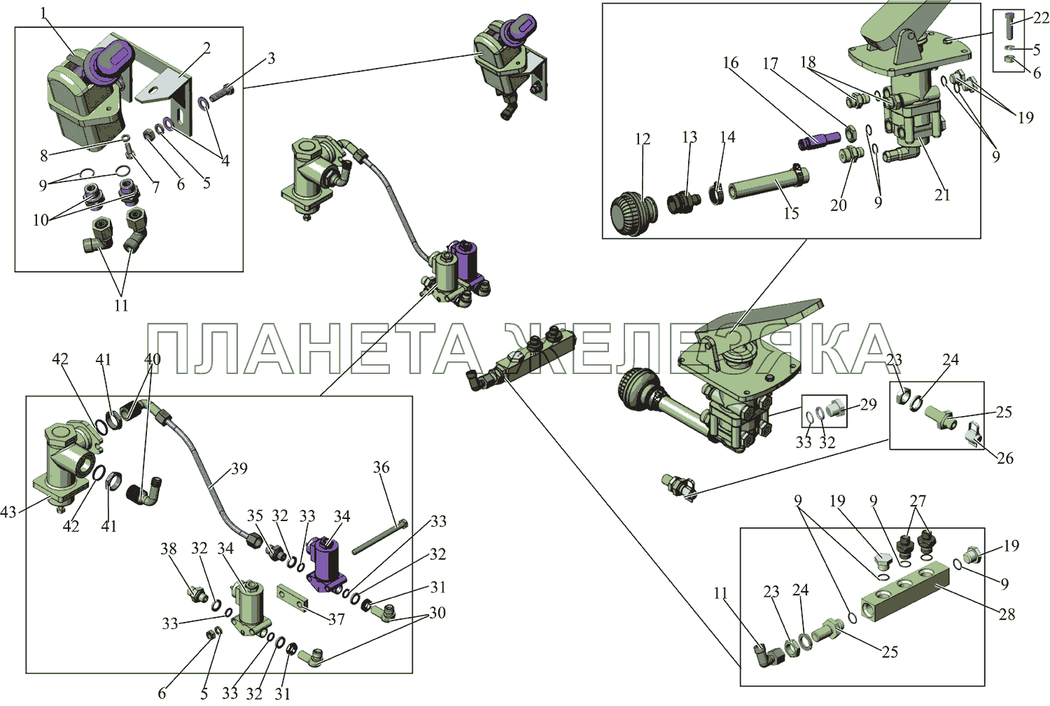 Блок управления тормозами МАЗ-215