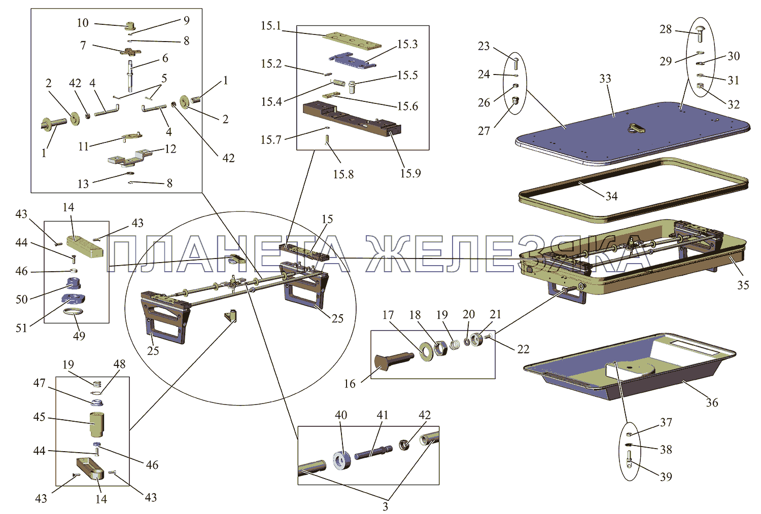 Люк аварийный 215069-5713010 МАЗ-215