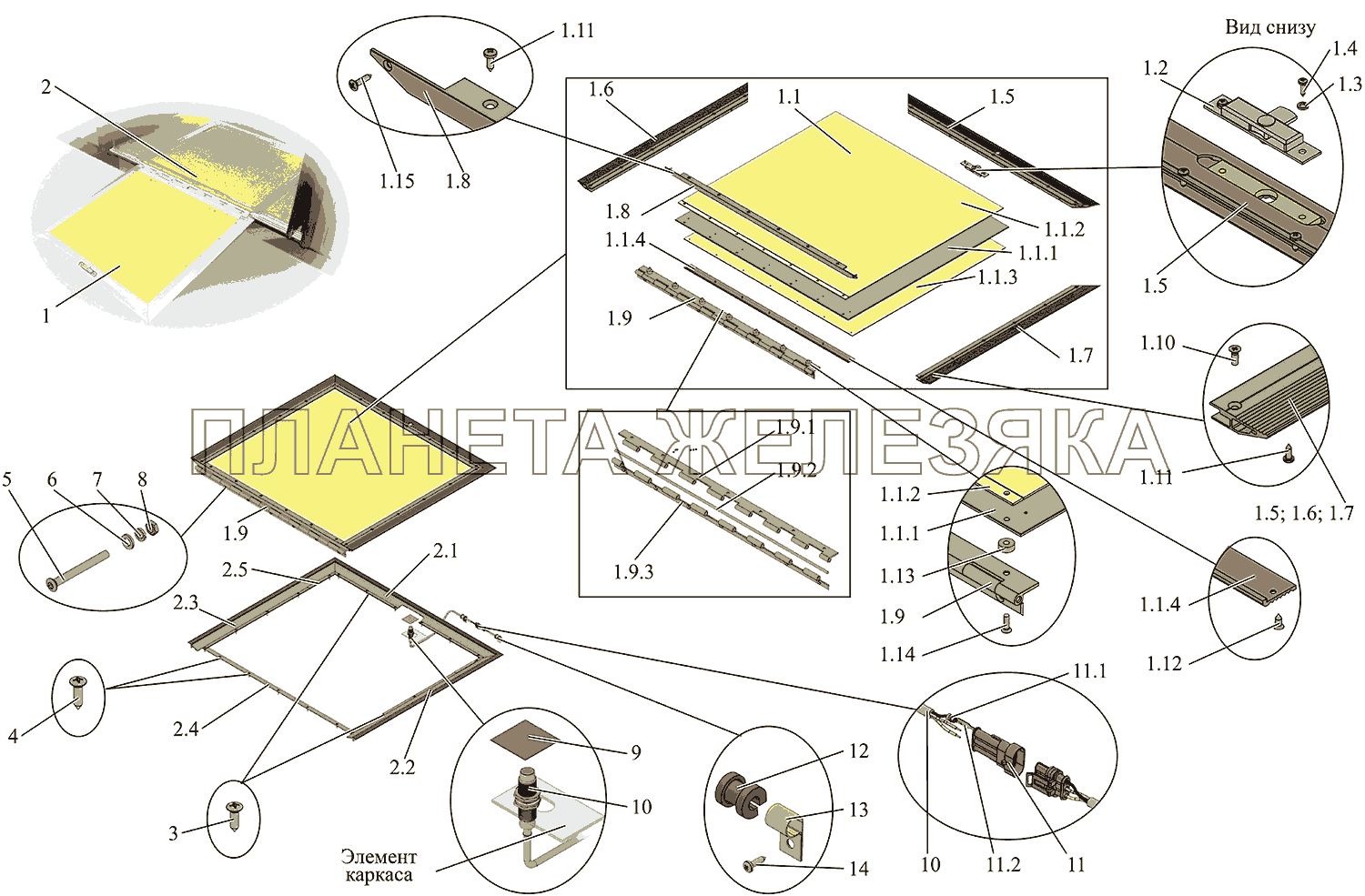 Установка рампы 203065-8200100 МАЗ-215