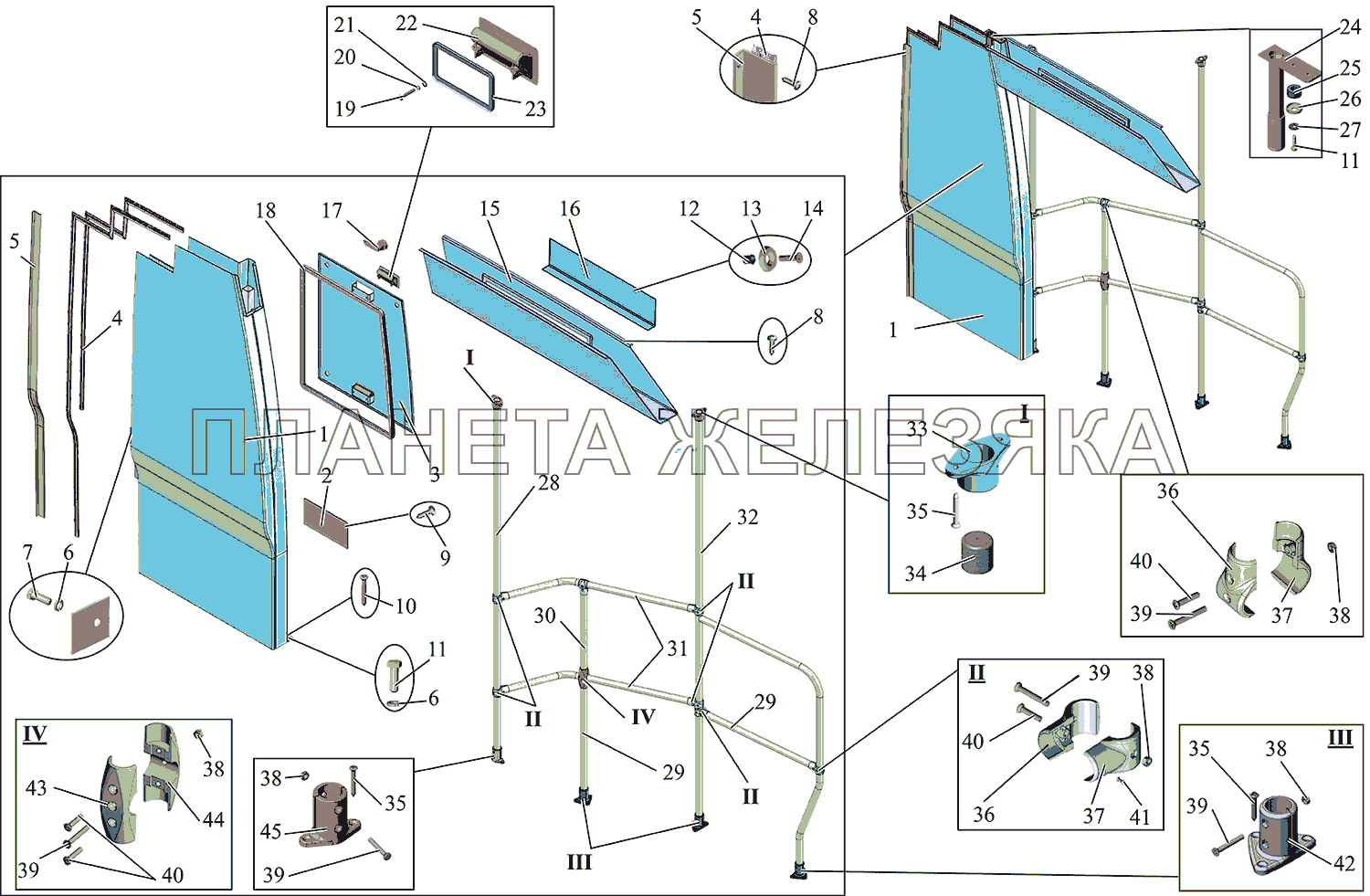 Установка перегородки 203065-7800010-85 МАЗ-215