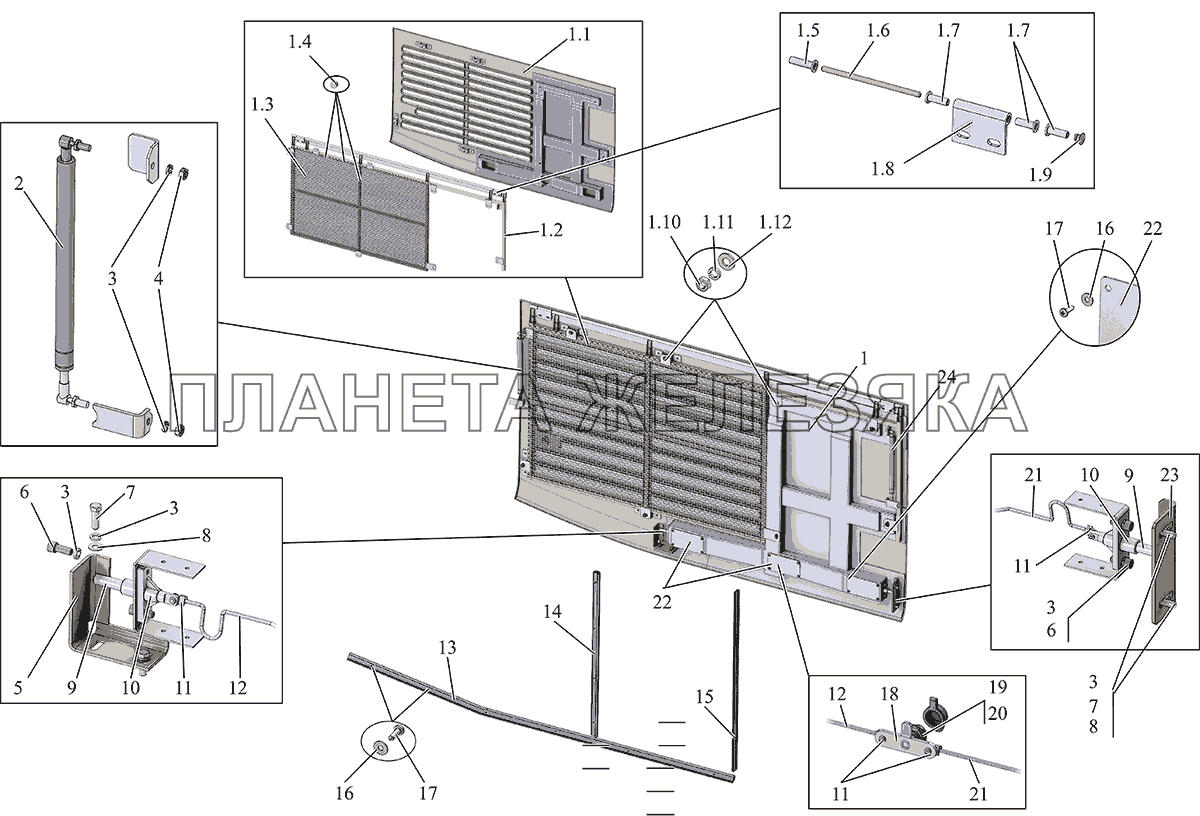 Установка крышки 231062-5409701-10 МАЗ-231