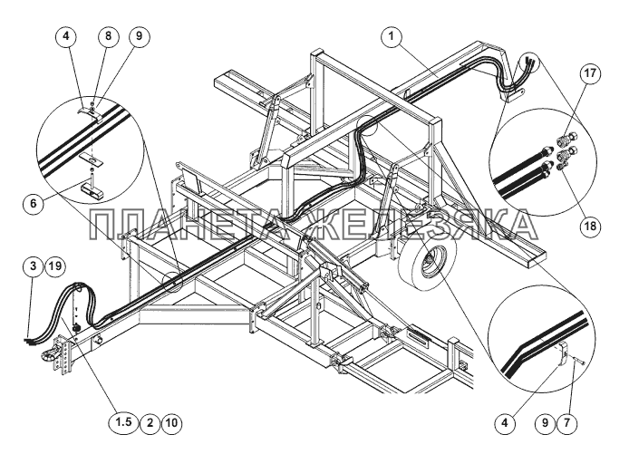 TANK TO TRACTOR HYDRAULICS Air Double Disc Drill TANK TO TRACTOR HYDRAULICS Air Double Disc Drill