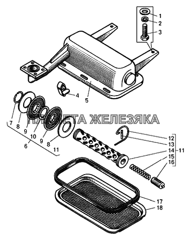 Маслоприемник БелАЗ-7540B БелАЗ-7540А Маслоприемник БелАЗ-7540B БелАЗ-7540А