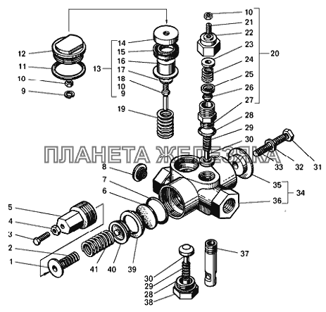 Регулятор давления БелАЗ-7540А, БелАЗ-7540В БелАЗ-7540А Регулятор давления БелАЗ-7540А, БелАЗ-7540В БелАЗ-7540А