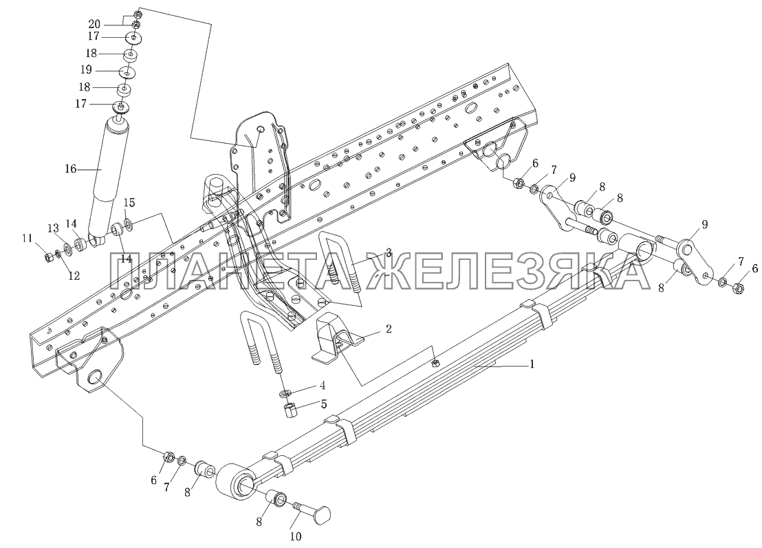 Подвеска передняя Foton-BJ1039 Подвеска передняя Foton-BJ1039