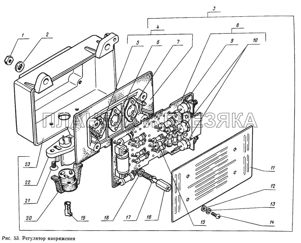 Регулятор напряжения ГАЗ-14 (Чайка)