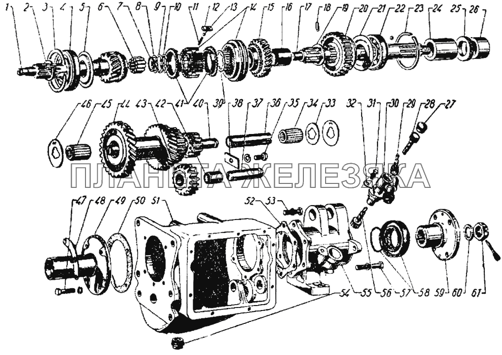 Коробка передач механическая ГАЗ-21