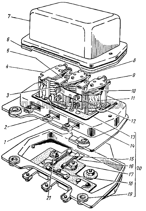 Реле-регулятор ГАЗ-21 (каталог 69 г.)
