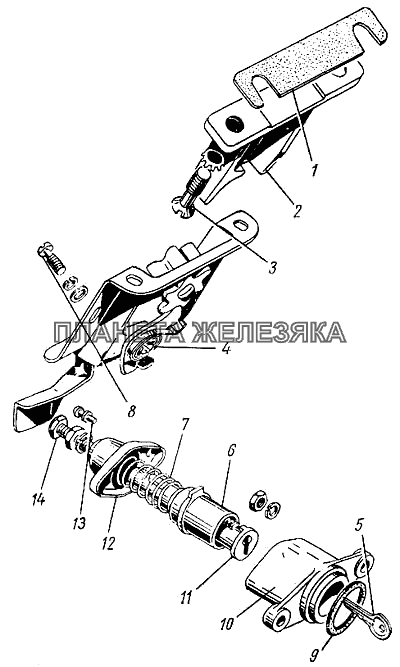 Замок багажника ГАЗ-21 (каталог 69 г.)