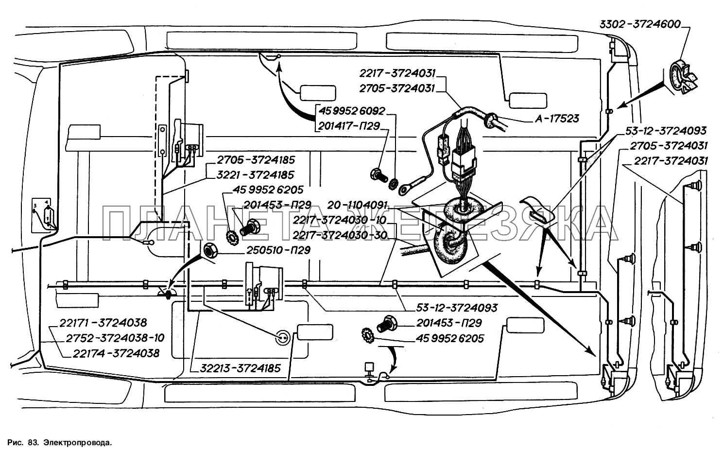 Электропровода ГАЗ-2217 (Соболь)