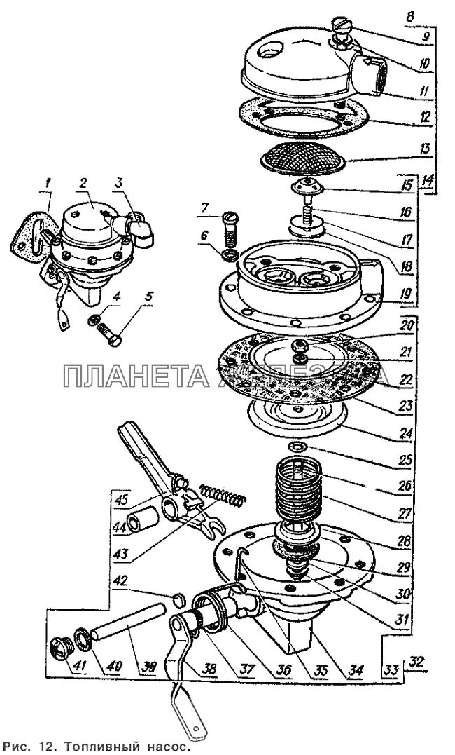 Насос топливный ГАЗ-3102