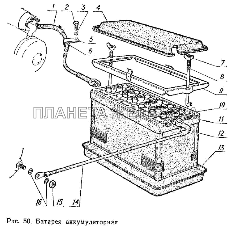 Батарея аккумуляторная ГАЗ-3102