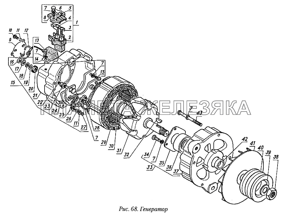 Генератор ГАЗ-31029