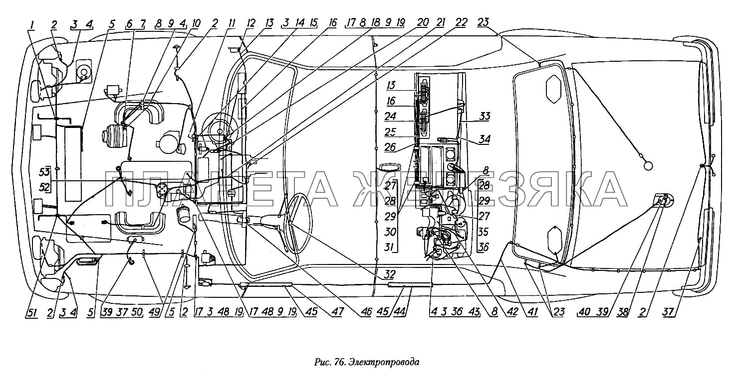 Электропровода ГАЗ-31029