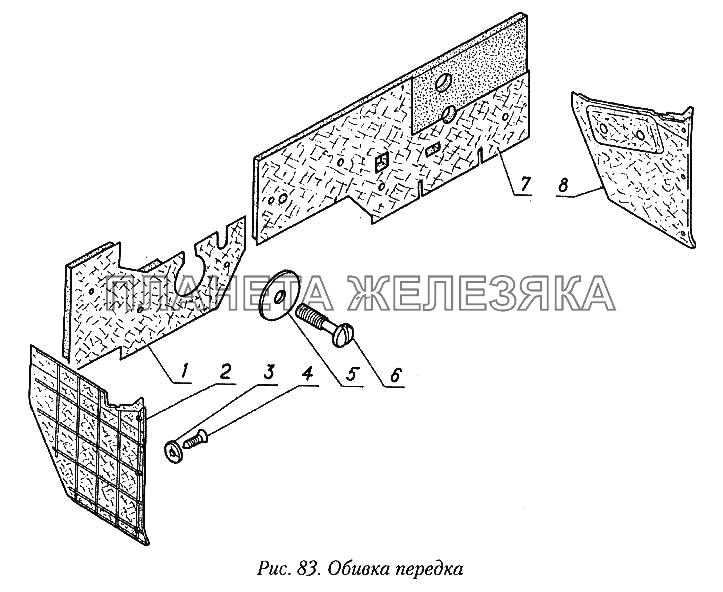 Обшивка передка ГАЗ-31029