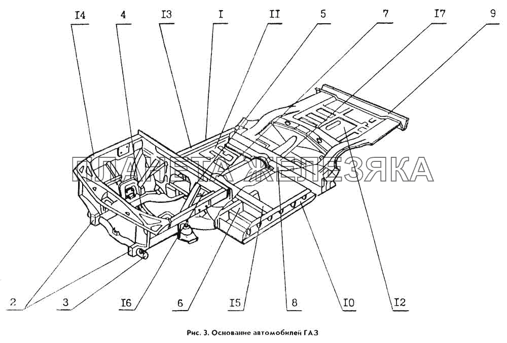 Основание Кузов ГАЗ 31029