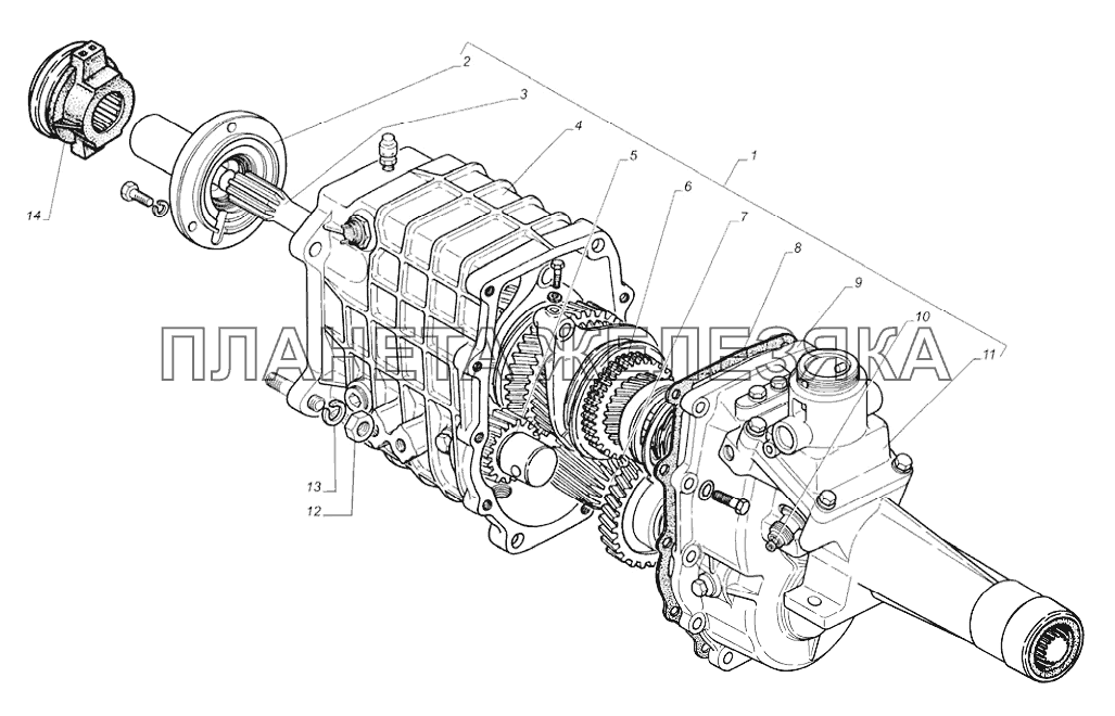 Кпп газ 3110 схема