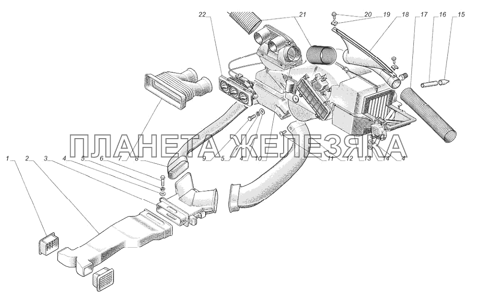Установка блока обработки воздуха ГАЗ-31105 (дополнение)