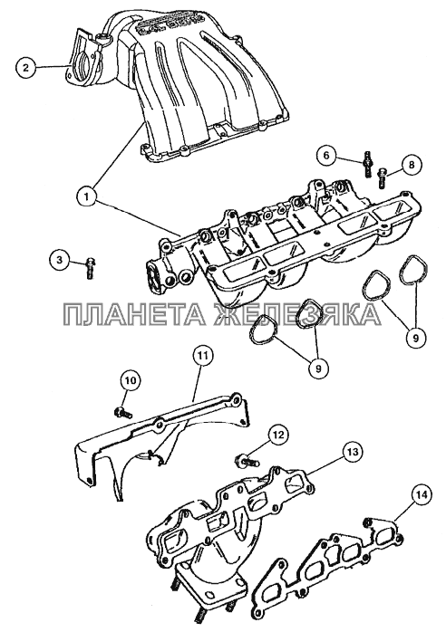 Впускной и выпускной коллекторы ГАЗ-31105 (дополнение)