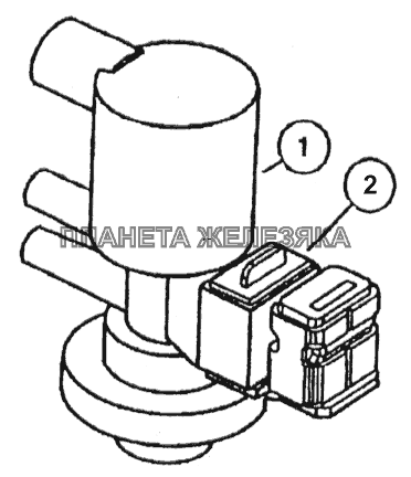 Соленоид (клапан продувки адсорбера) ГАЗ-31105 (дополнение)