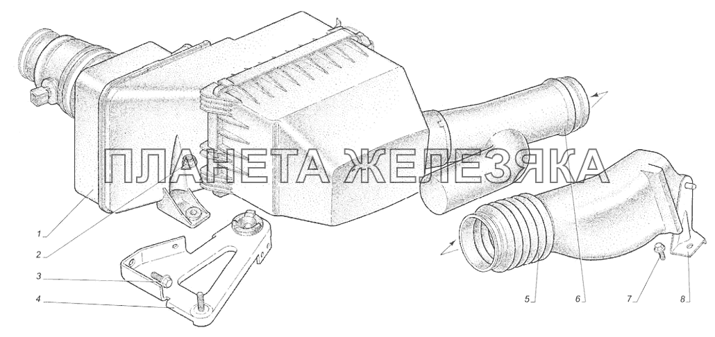 Установка воздушного фильтра ГАЗ-31105 (дополнение)