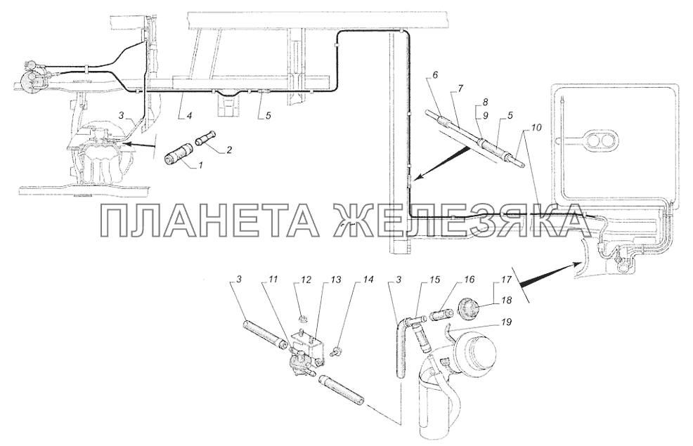 Установка топливных паропроводов ГАЗ-31105 (дополнение)