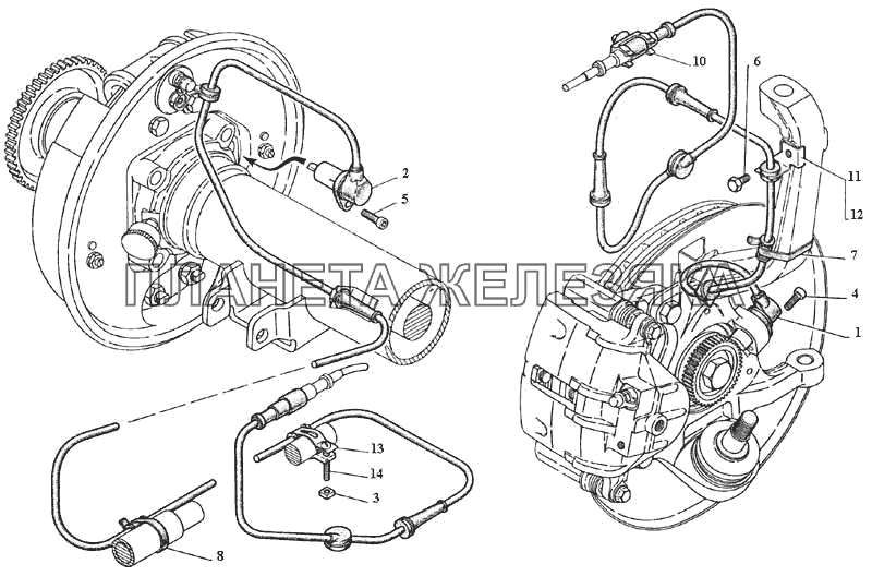 Датчики АБС ГАЗ-3111