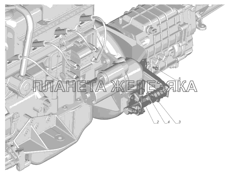 3302-1602004. Установка привода сцепления ГАЗ-3302 (с двиг. УМЗ)