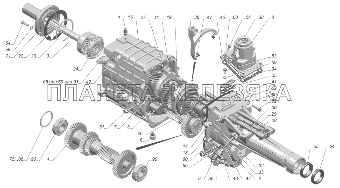 3302-1700010-20. Коробка передач ГАЗ-3302 (с двиг. УМЗ)