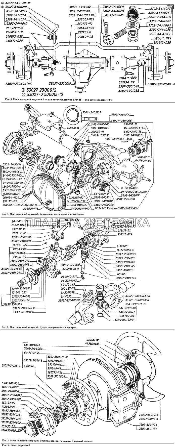 Мост передний ГАЗ-33027 (Дополнение)