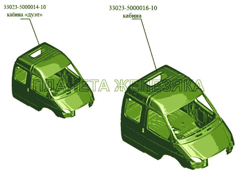 Кабина ГАЗ-3302 (Кузовные дет.)