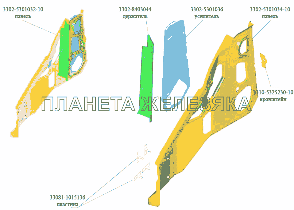 Панель ГАЗ-3302 (Кузовные дет.)