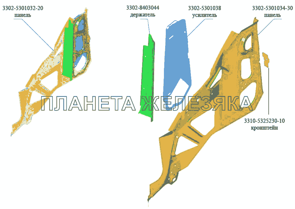 Панель ГАЗ-3302 (Кузовные дет.) Панель ГАЗ-3302 (Кузовные дет.)