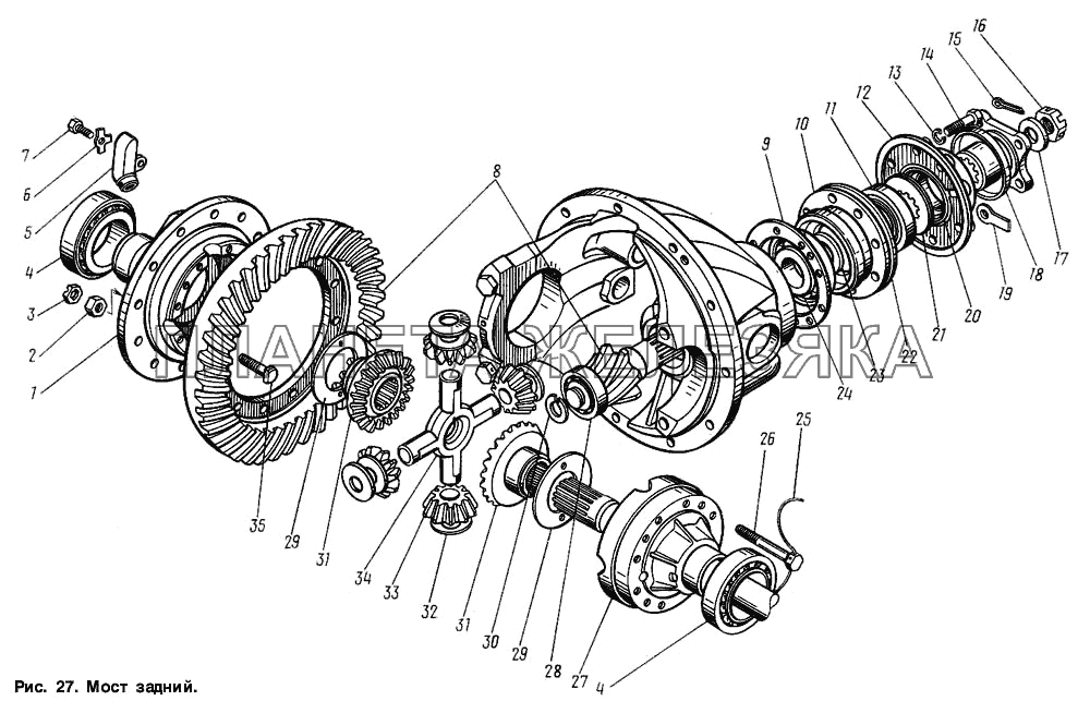 Мост задний ГАЗ-3307